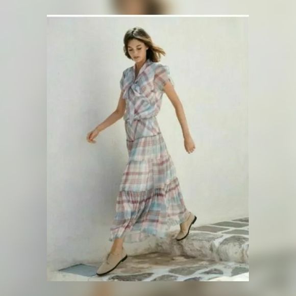 Lauren by Ralph Lauren Maxi Pauldine Plaid Skirt - Picture 2 of 4